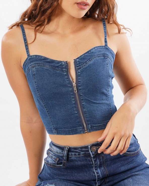 BUSTIER JEANS ZIPER