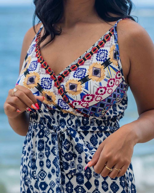 ROBE NUIT D ETE BLEU