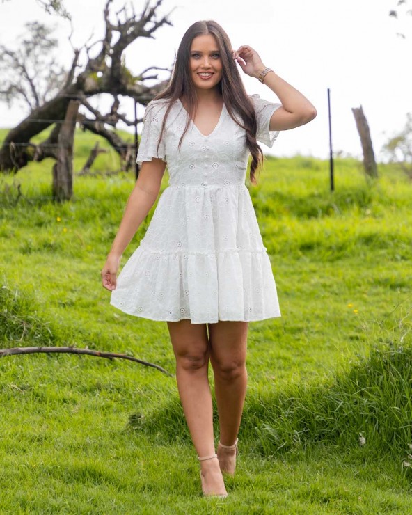 ROBE MARGUERITE BRODEE